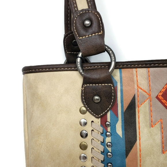 Montana West |  Aztec Collection Concealed Carry Tote - Picture 3 of 8